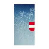 Baumwoll Badetuch Österreich Adler #Farbe_Dunkelblau/Hellblau