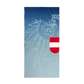 Baumwoll Badetuch Österreich Adler #Farbe_Dunkelblau/Hellblau