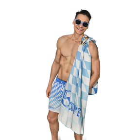 Bayern Badehose - Blau/Weiß