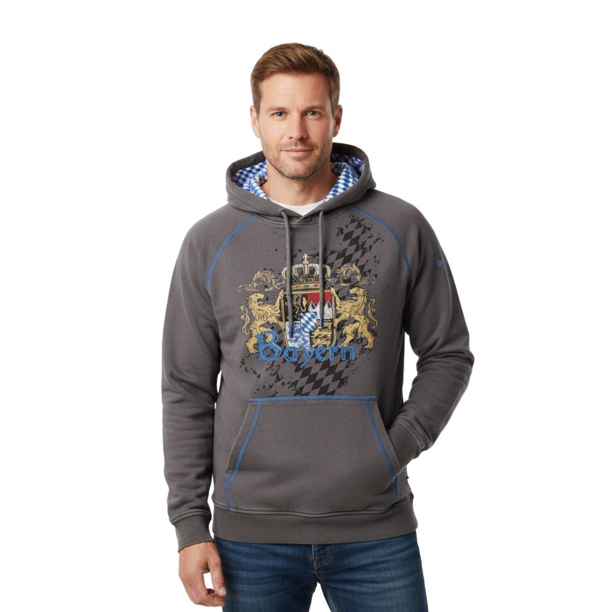 Bayern Hoodie grau