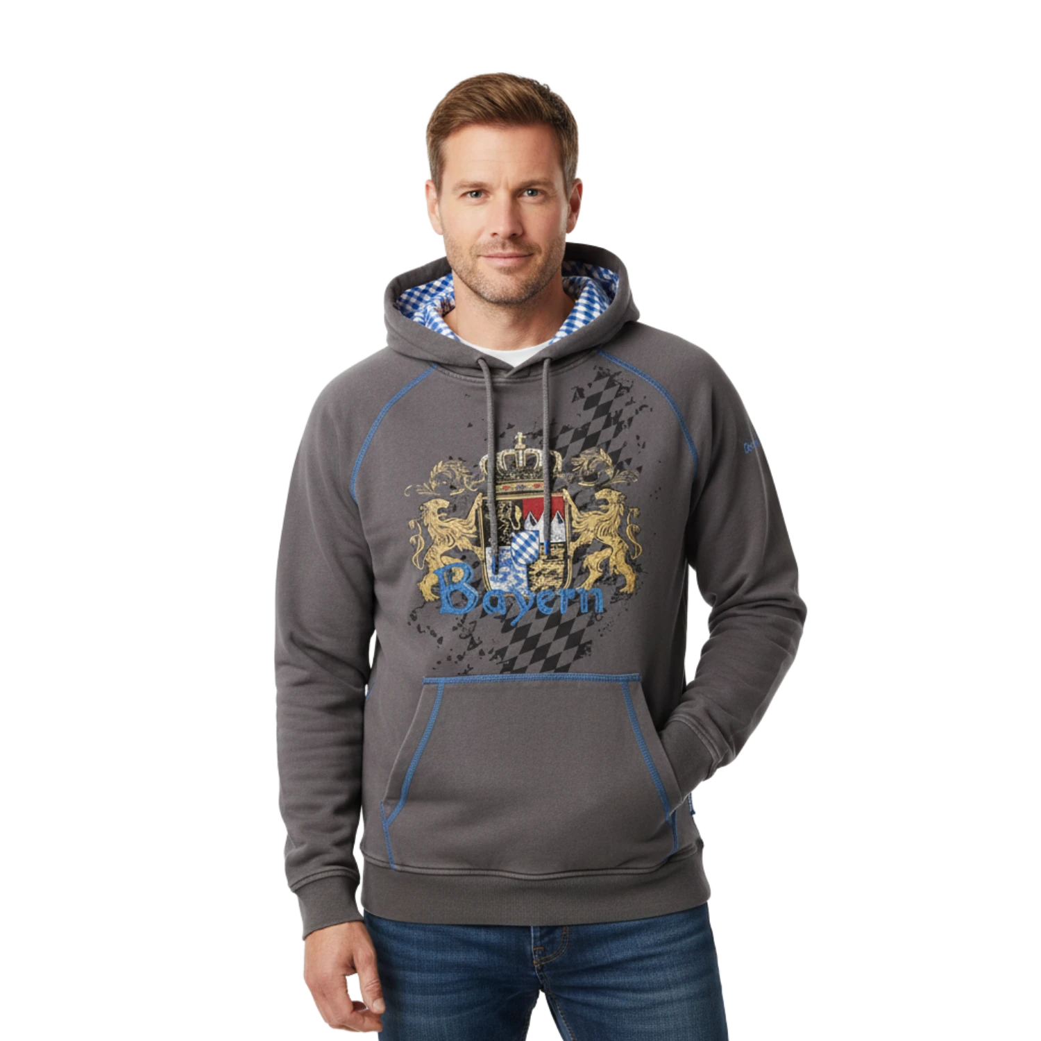 Bayern Hoodie grau