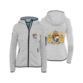 Bayern Strickfleece Jacke Damen hellgrau