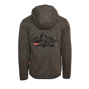 Berg Kultjacke mit Kapuze - Strickoptik