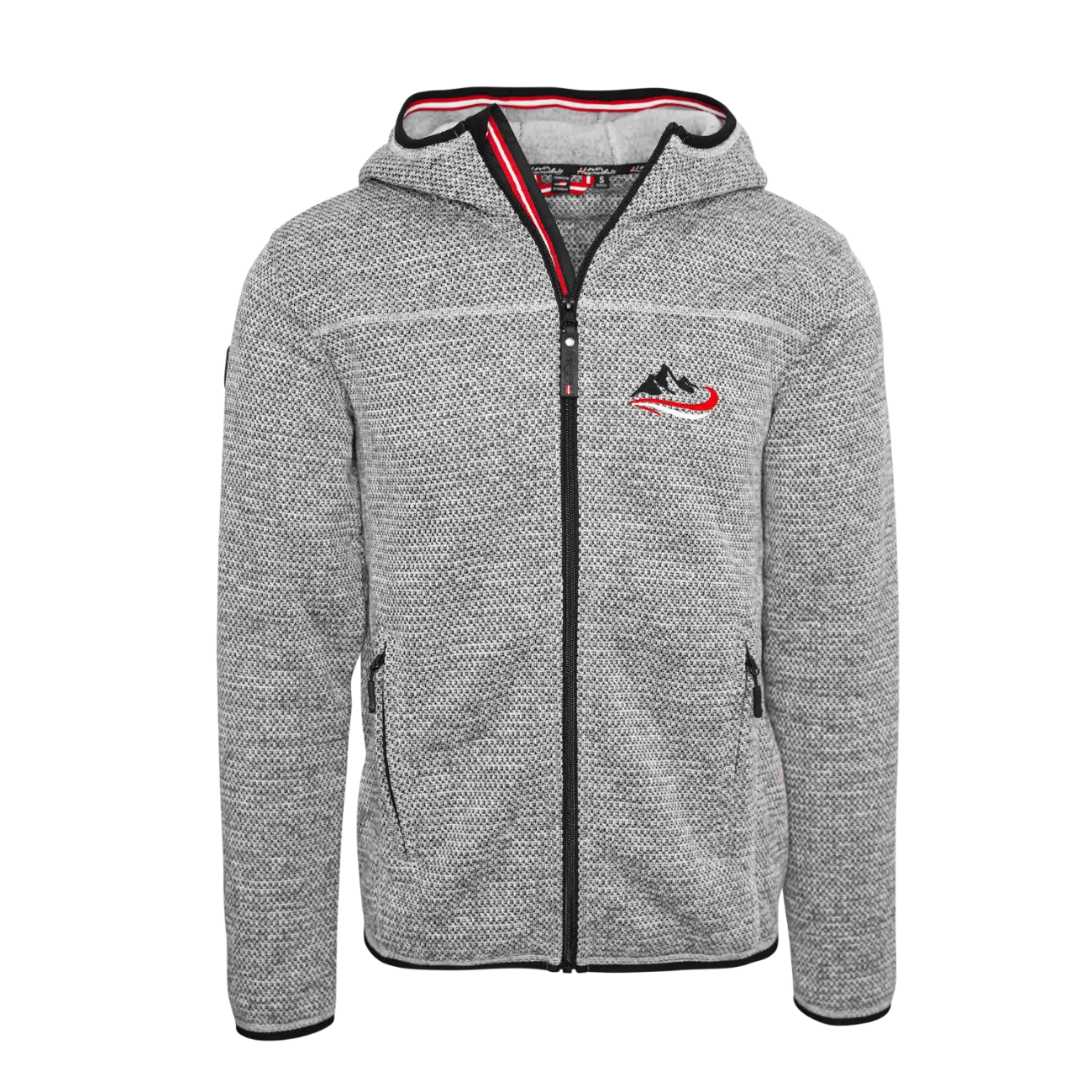 Berg Kultjacke mit Kapuze - Strickoptik