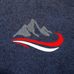 Berg Stickerei dunkelblau