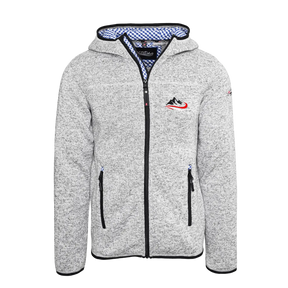 Berg Trachten Kultjacke mit Kapuze - Karo Blau