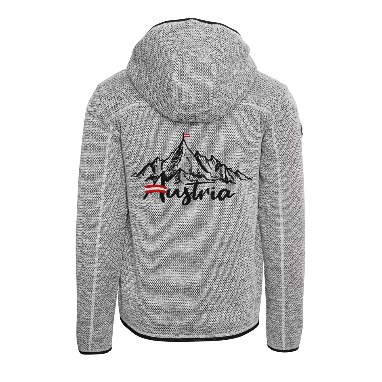 Berg Kultjacke mit Kapuze - Strickoptik