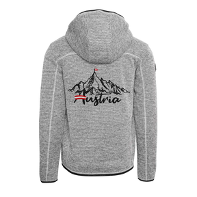 Berg Kultjacke mit Kapuze - Strickoptik
