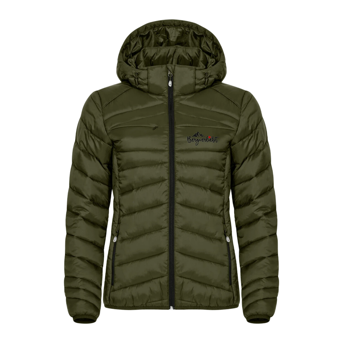 Bergverliebt Steppjacke Damen dunkelgrün #Farbe_Dunkelgrün