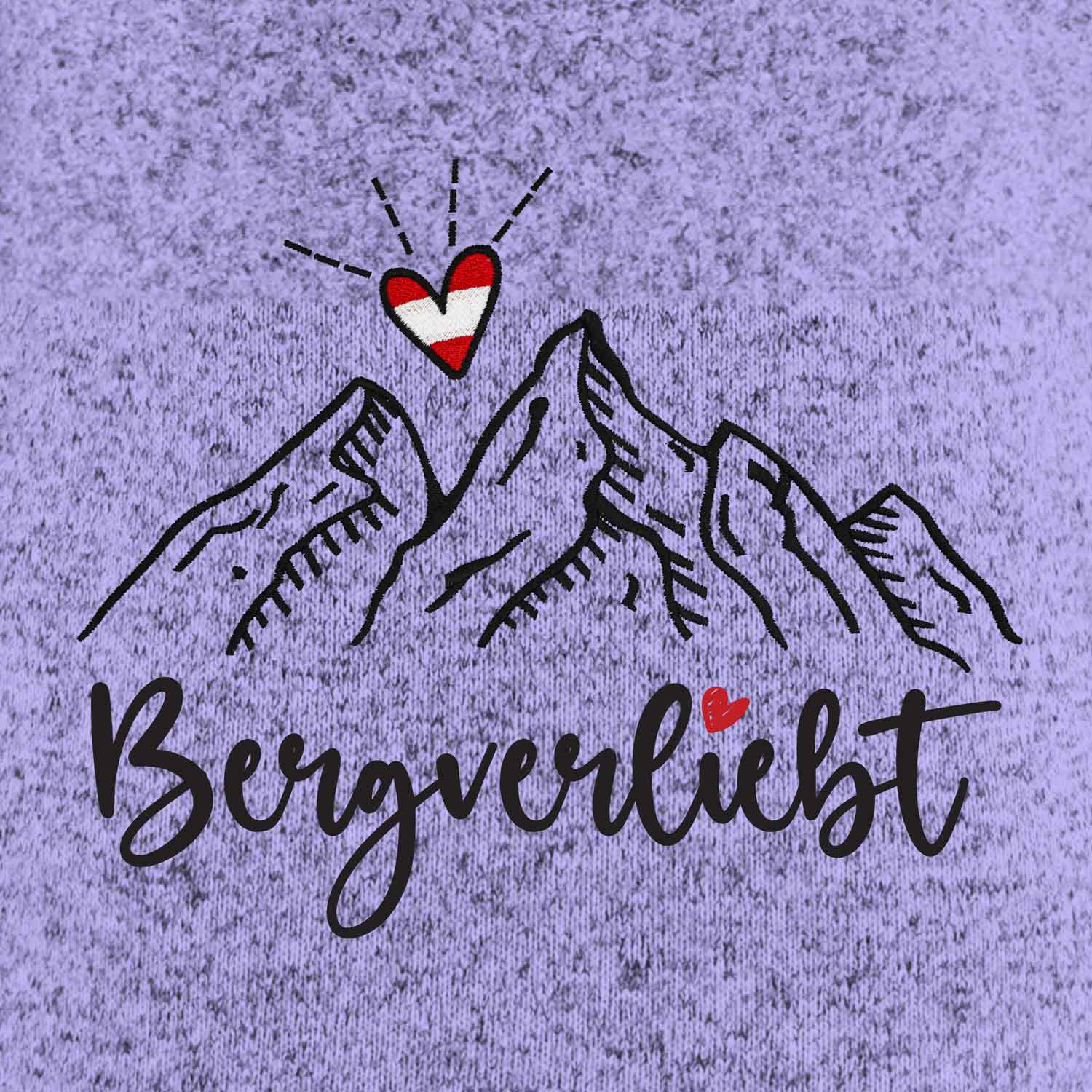 Bergverliebt Kultjacke mit Kapuze - Lavendel