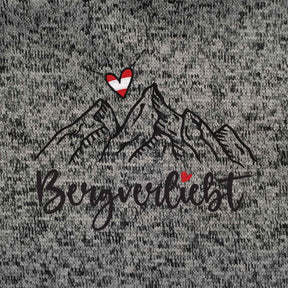 Bergverliebt Stickerei dunkelgrau