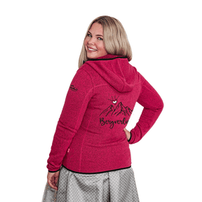 Bergverliebt Strickfleece Jacke Damen