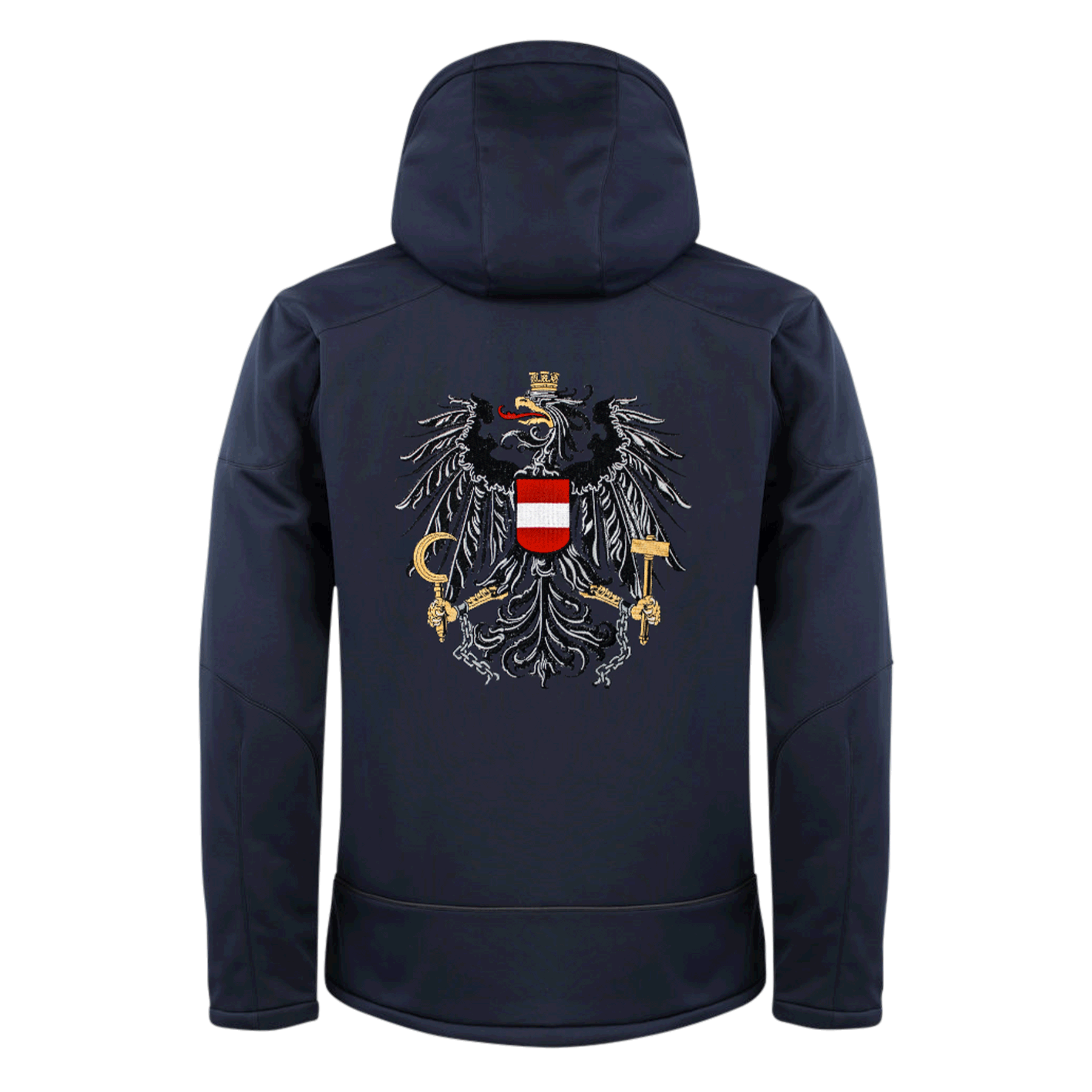 blaue Herren Winterjacke Österreich Adler