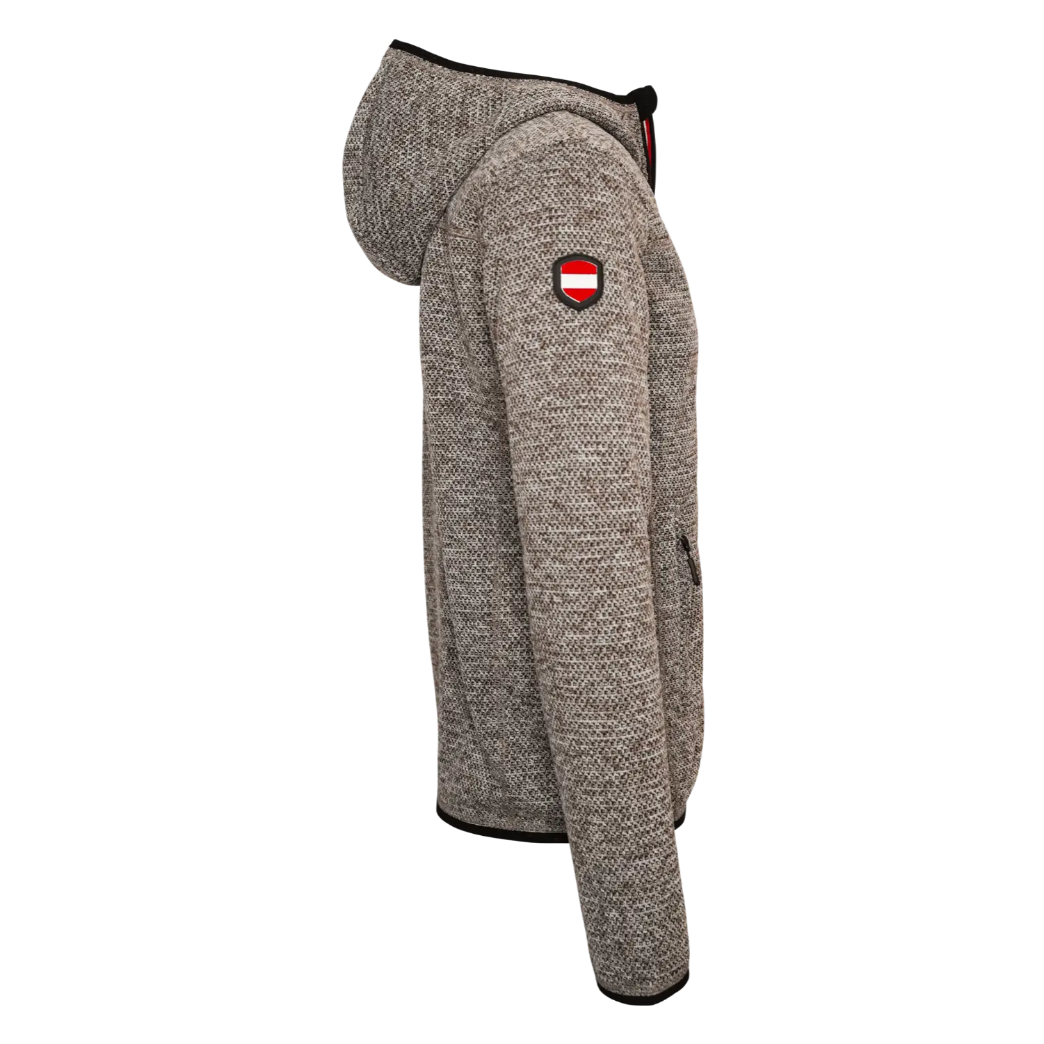 Berg Kultjacke mit Kapuze - Strickoptik