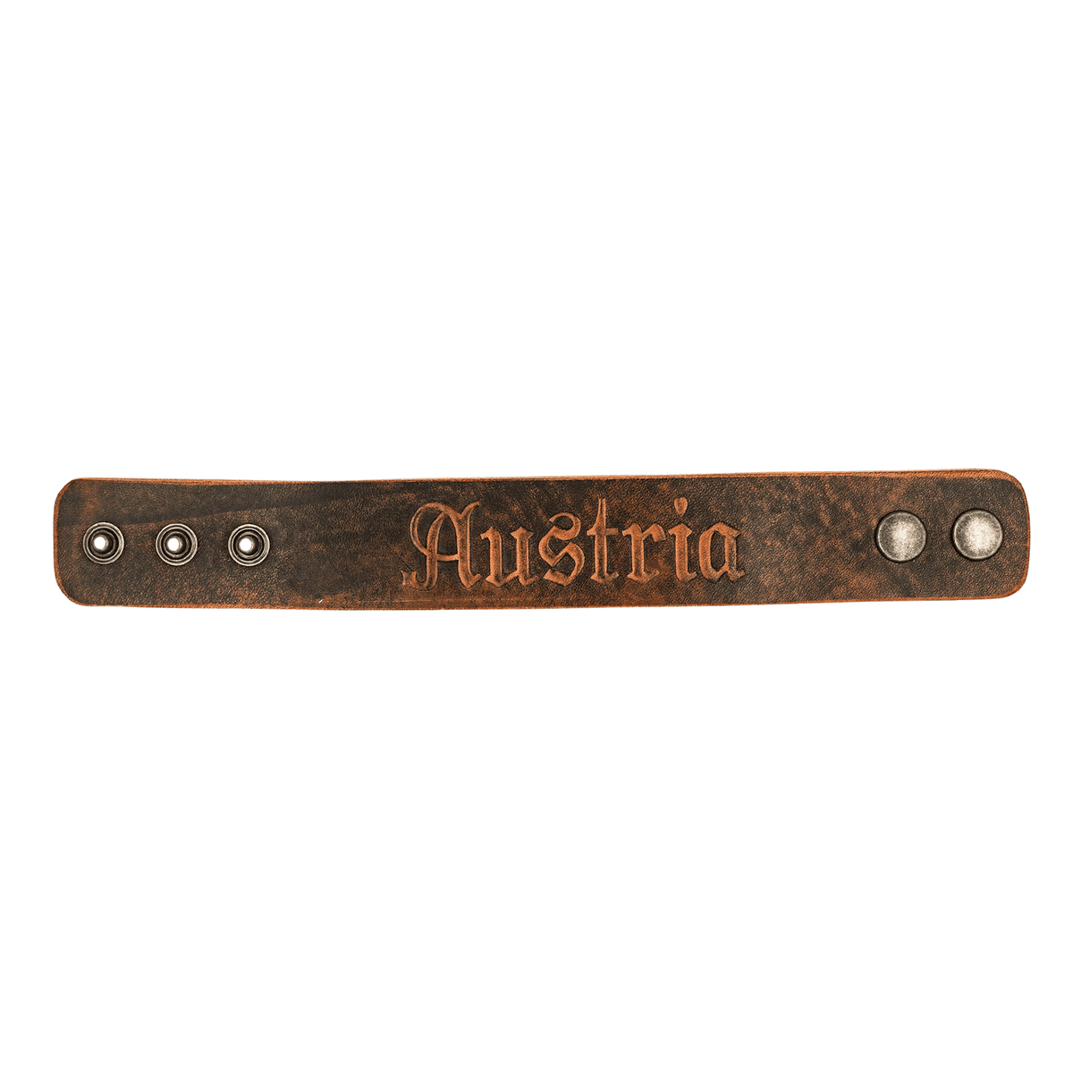 Braunes Austria Leder Armband Lederhose