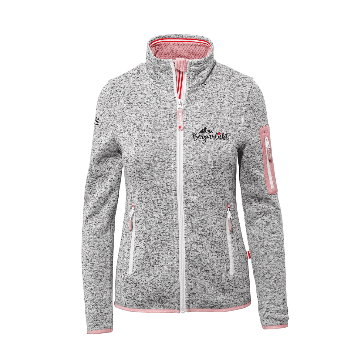 Damen Alpenmode Strickfleece Jacke