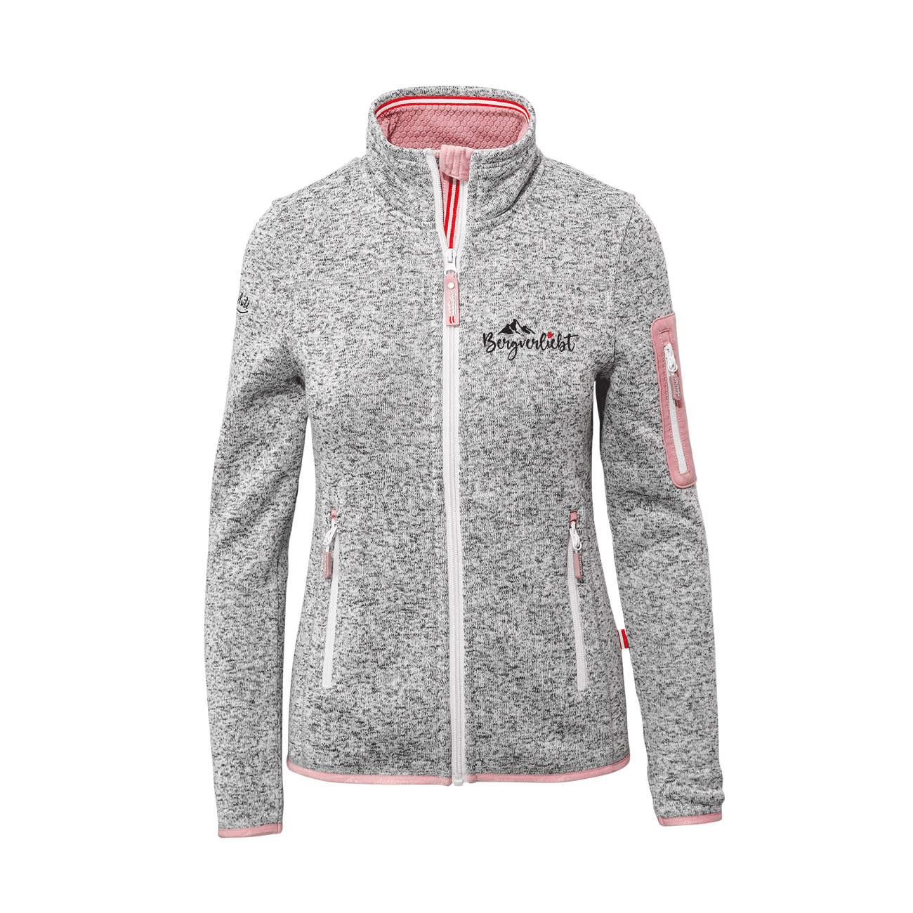 Damen Alpenmode Strickfleece Jacke