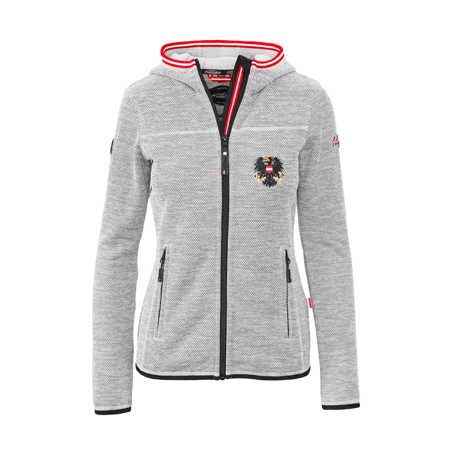Österreich Kultjacke mit Kapuze - Dobby Fleece