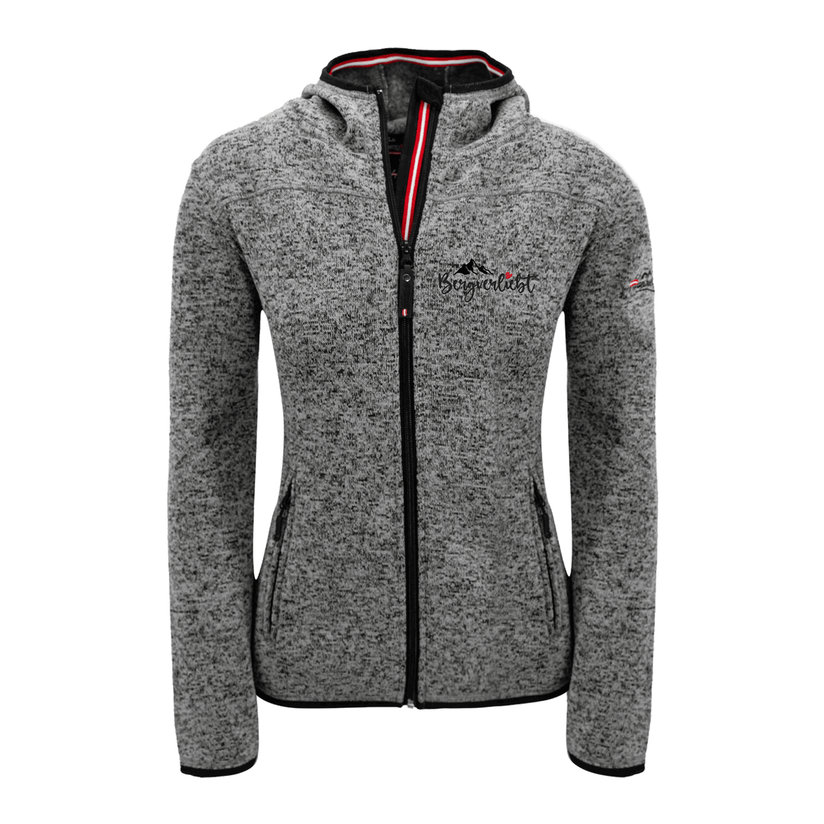 Damen Fleece Jacke Bergliebe anthrazit