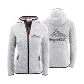 Damen Fleece Jacke Bergliebe hellgrau