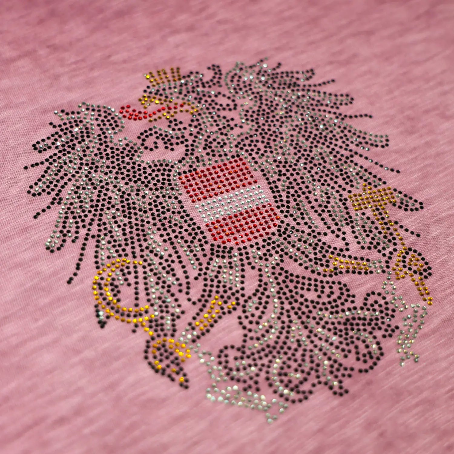 Österreich Adler Glitzer T-Shirt - Rosa