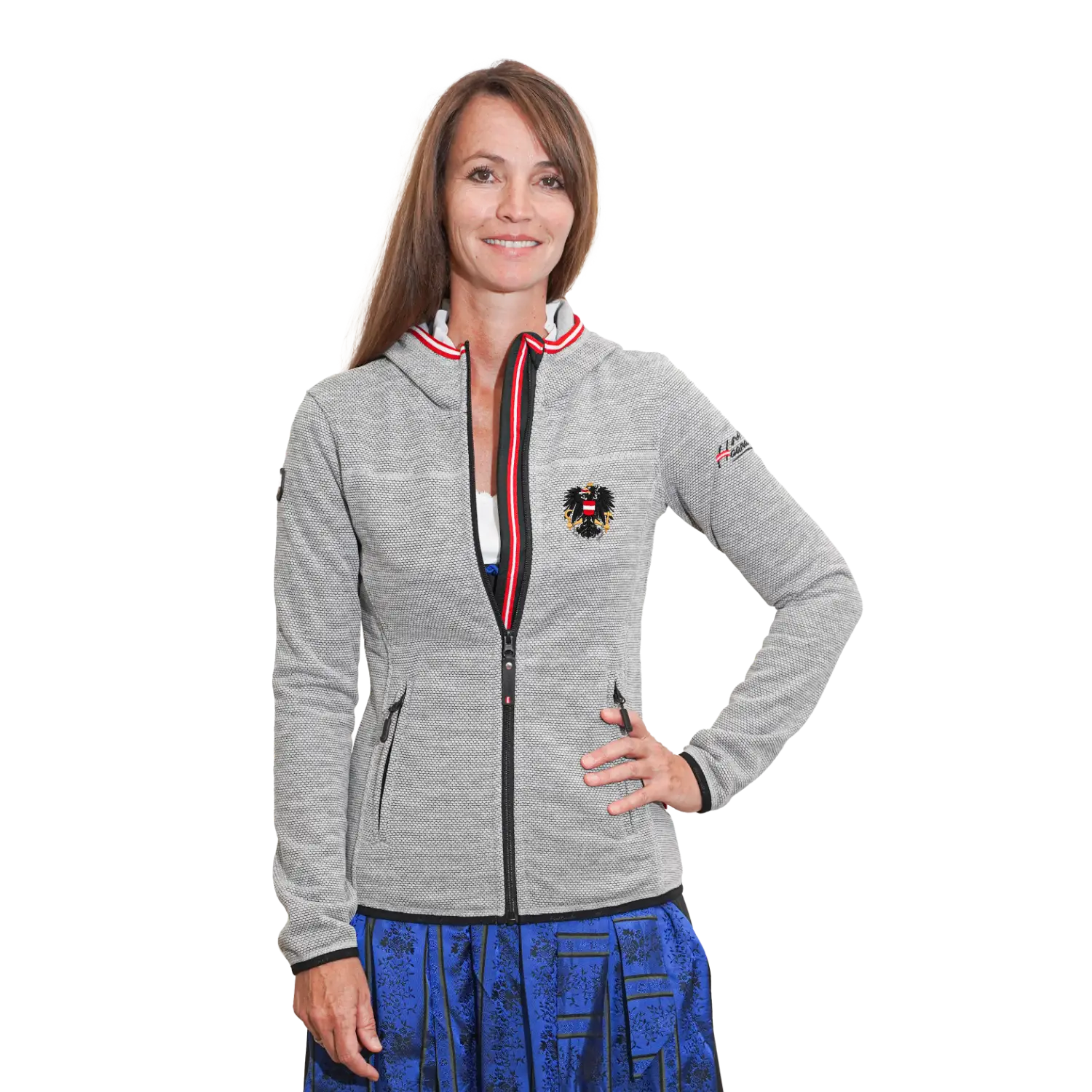 Österreich Kultjacke mit Kapuze - Dobby Fleece