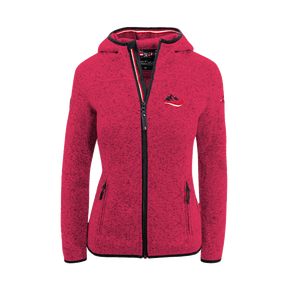 Damen Kultjacke magenta Ski Stickerei