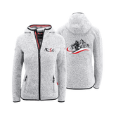 Damen Kultjacke mit Kapuze und Ski Motiv #Farbe_Hellgrau
