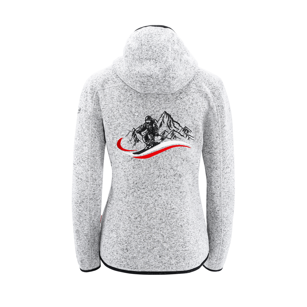 Kultjacke mit Kapuze - Ski rot-weiss-rot