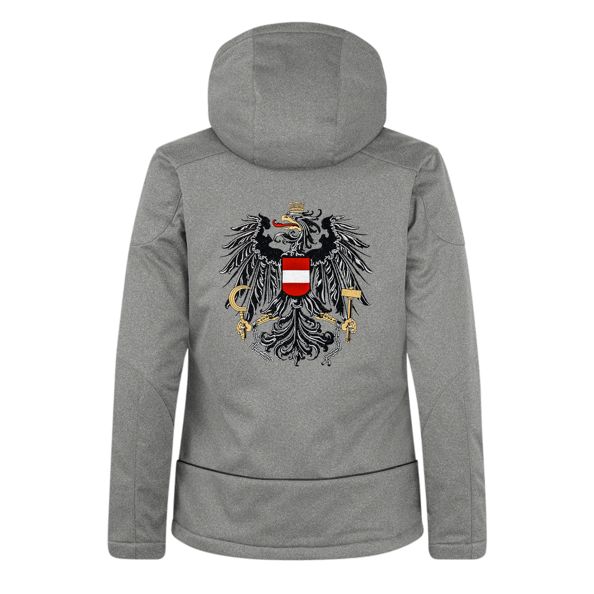 Damen Skijacke grau Österreich Adler