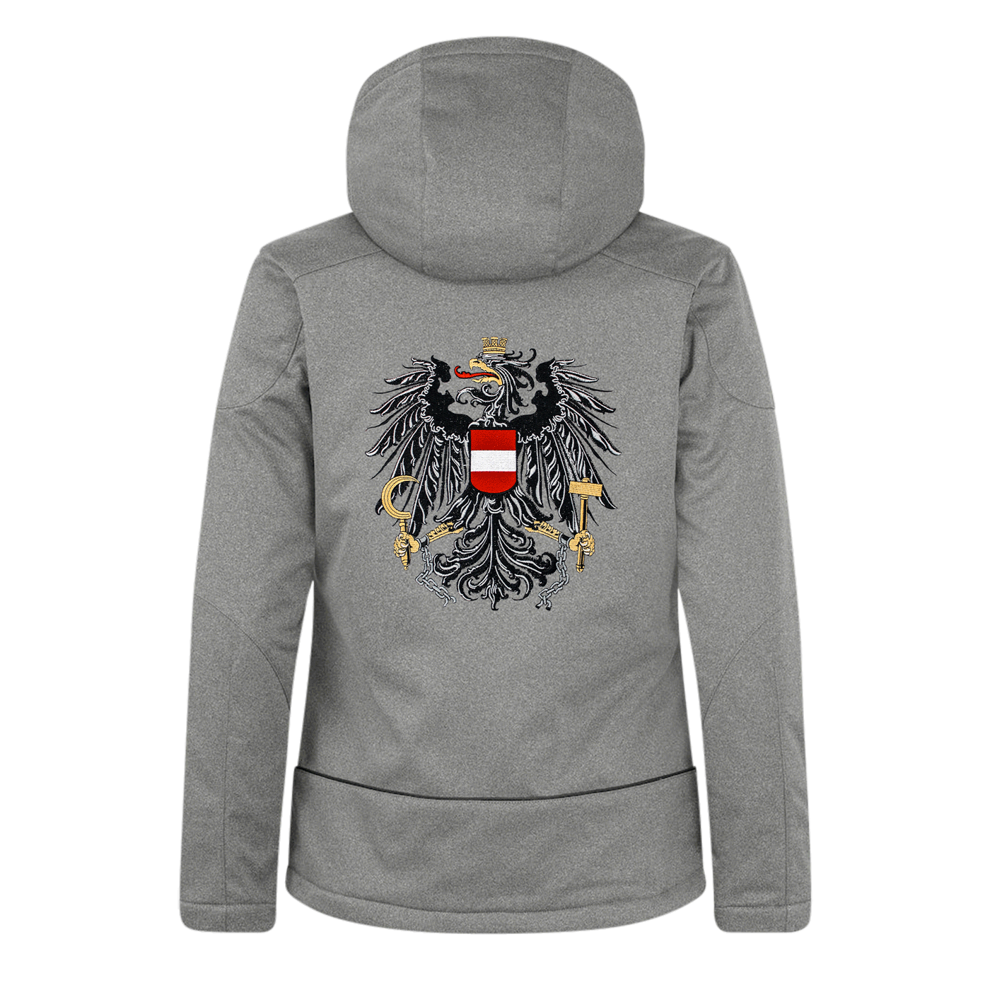 Damen Skijacke grau Österreich Adler