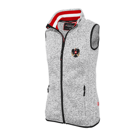 Damen Strickfleece Gilet mit Adler