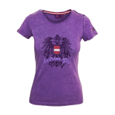 Damen T-Shirt Austrian Girl lila #Farbe_Lila