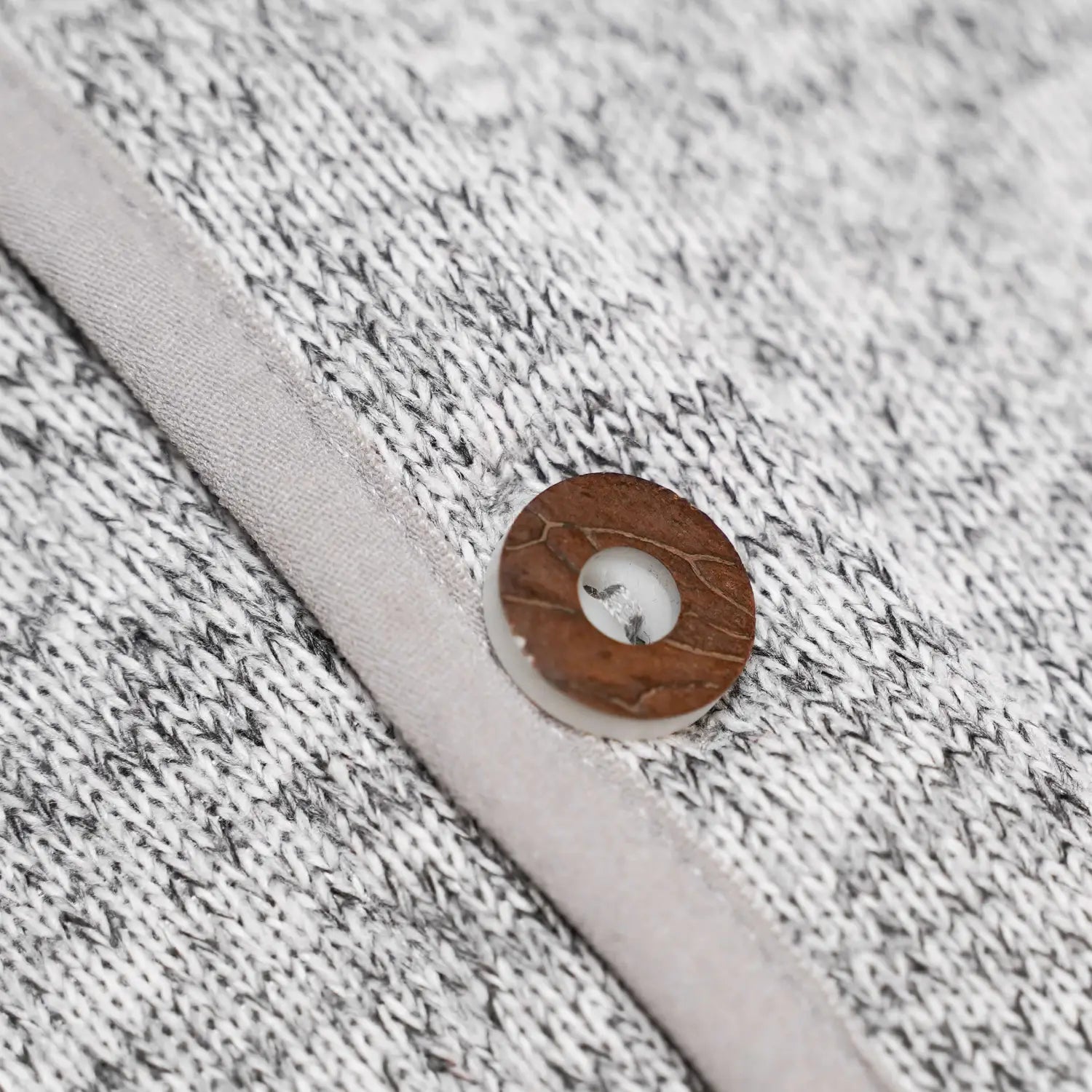 Detail Knopf Strickfleece Jacke Kinder