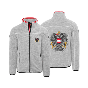 Österreich Adler Kultjacke ohne Kapuze - Dobby Fleece