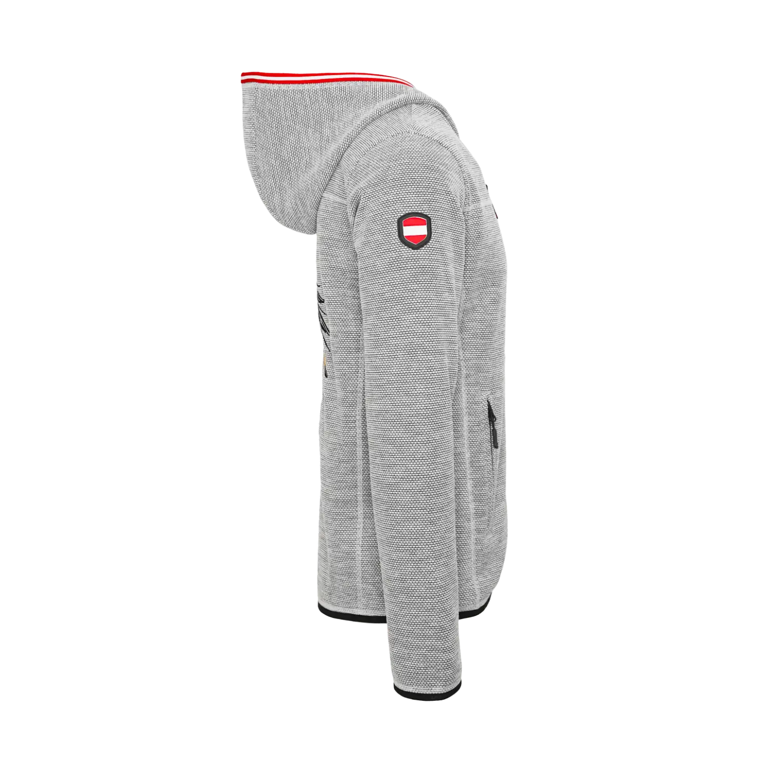Österreich Adler Kultjacke mit Kapuze - Dobby Fleece