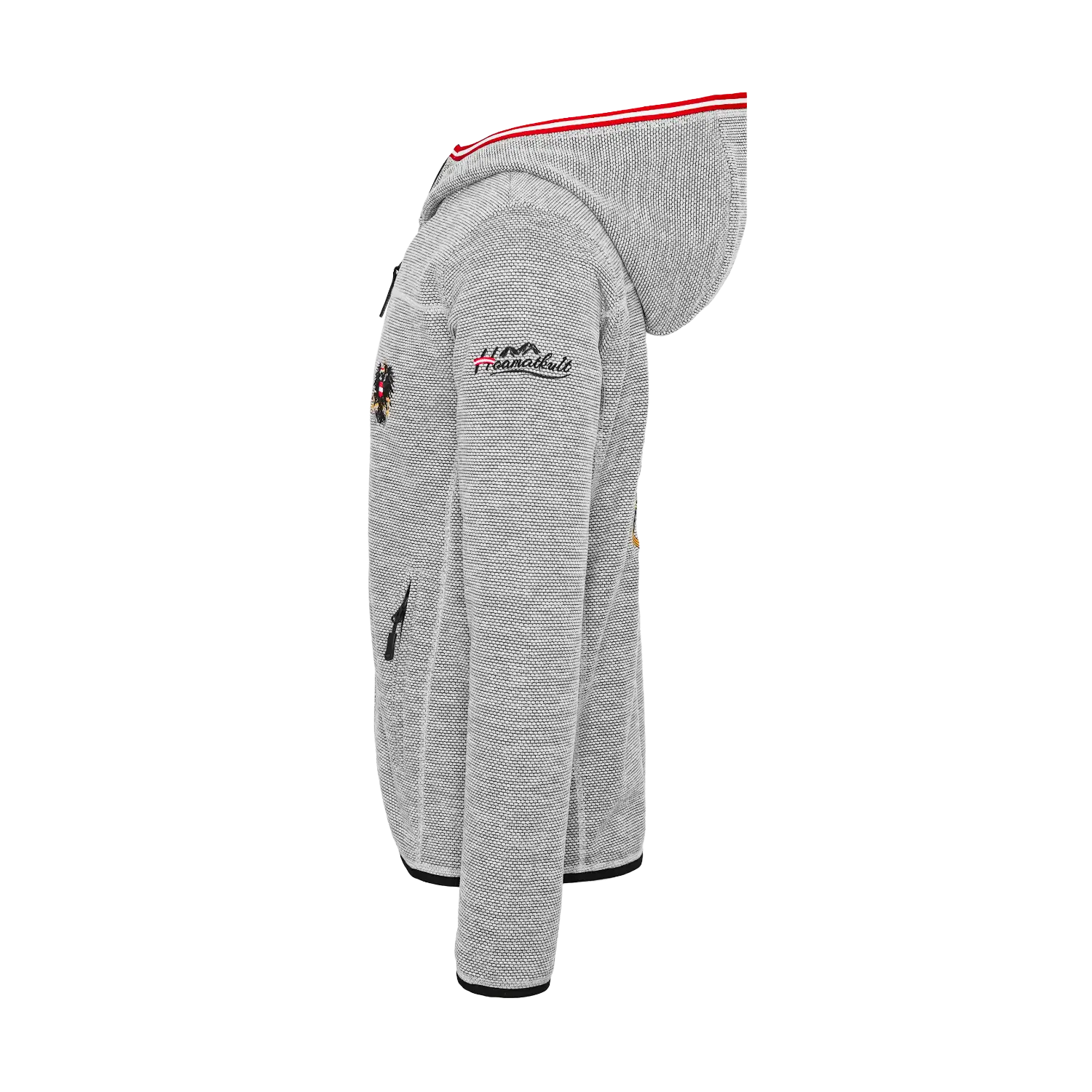 Österreich Adler Kultjacke mit Kapuze - Dobby Fleece