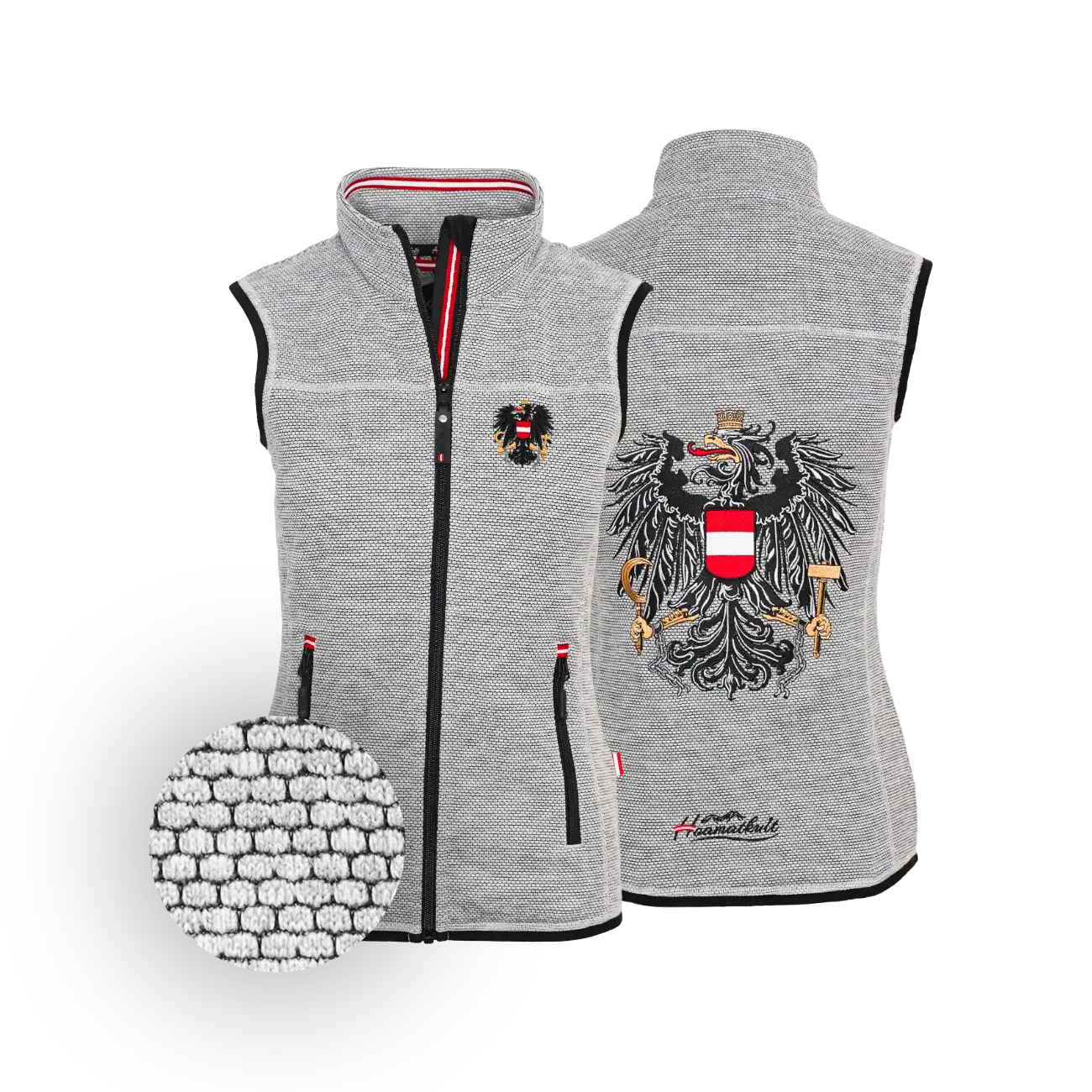 Österreich Adler Kultgilet - Dobby Fleece