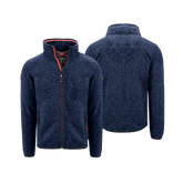 Dunkelblaue Herren Fleece Weste ohne Kapuze