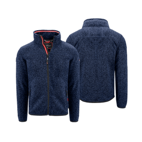 Dunkelblaue Herren Fleece Weste ohne Kapuze