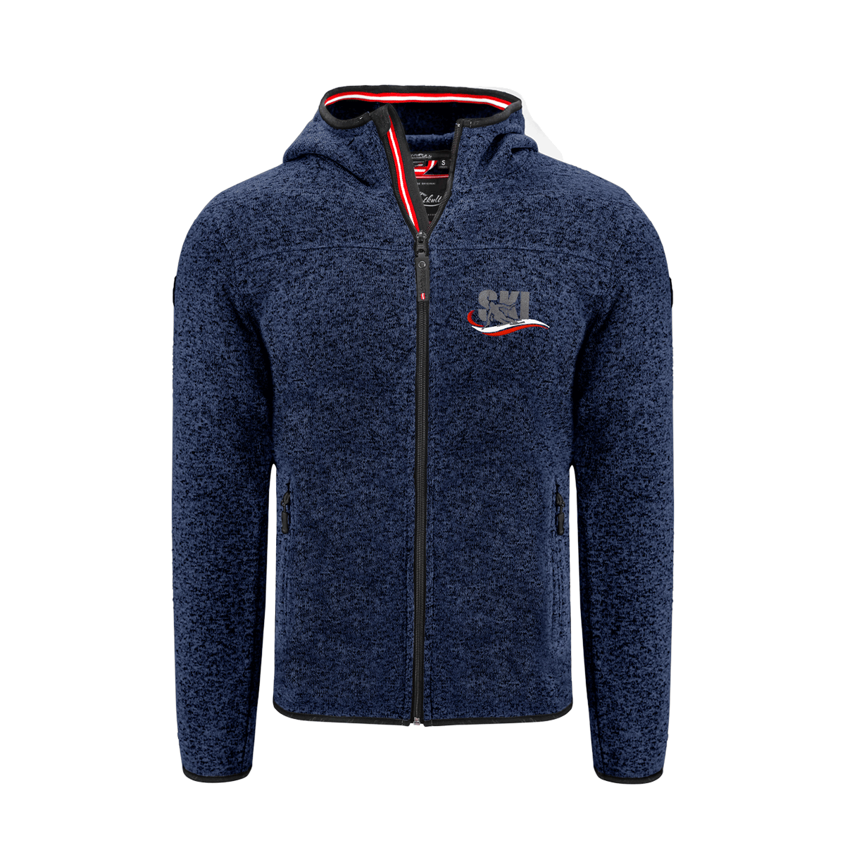 Kultjacke mit Kapuze - Ski Österreich Fahne