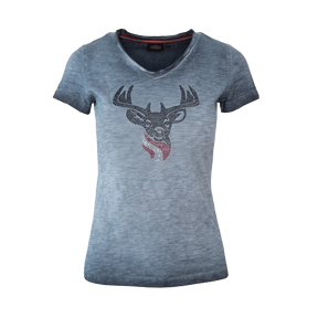 Hirsch Glitzer T-Shirt