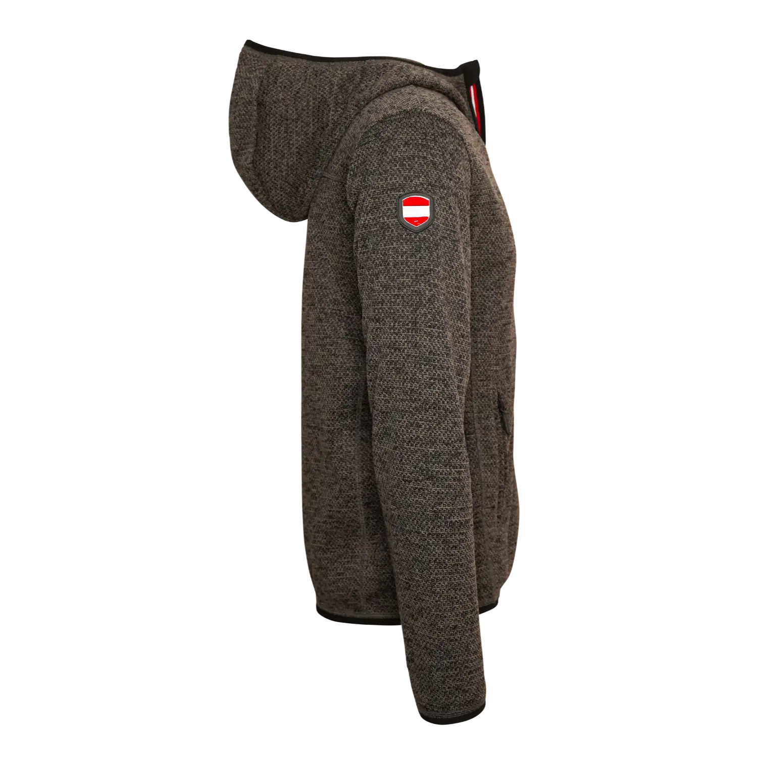Berg Kultjacke mit Kapuze - Strickoptik