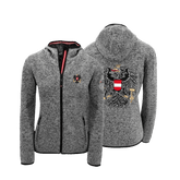 Dunkelgraue Damen Kultjacke Österreich Adler