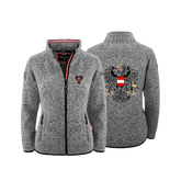 dunkelgraue Damen Kultjacke ohne Kapuze Österreich Adler #Farbe_Dunkelgrau