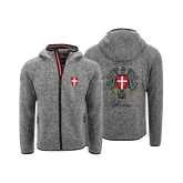 Dunkelgraue Fleece Jacke für Herren mit Wien Wappen #Farbe_Dunkelgrau
