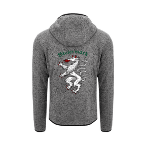 Steiermark Kultjacke mit Kapuze - Dunkelgrau