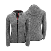 Dunkelgraue Kultjacke für Damen mit Kapuze Hoamatkult