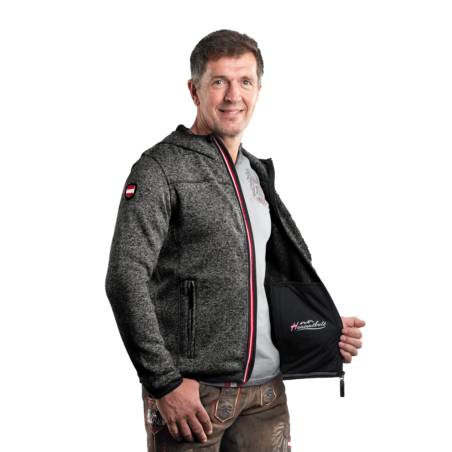 Tirol Kultjacke mit Kapuze - Das Original