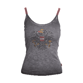 Dunkelgraues Österreich Glitzer Tanktop